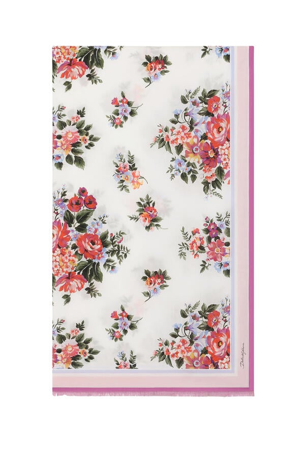 Flower Bouquet-Print Sarong