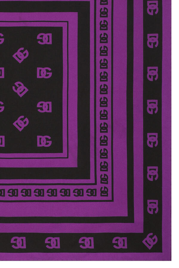 DG Logo Silk Twill Scarf
