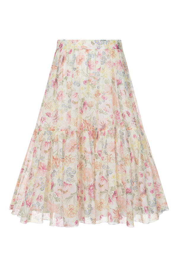 Kids Floral Maxi Skirt