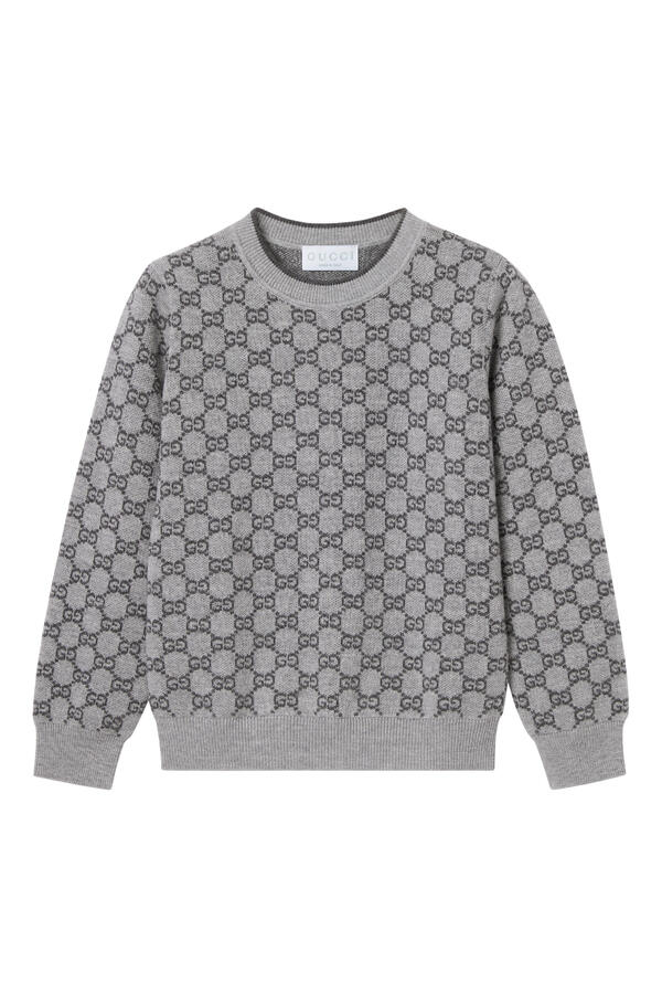 Kids GG Wool Jacquard Sweater