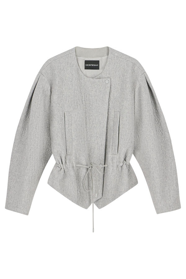 Wool Seersucker Blouson