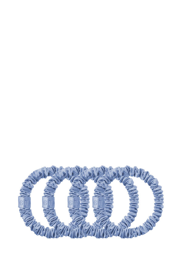 Cornflower Skinny Scrunchies, Set of 4 