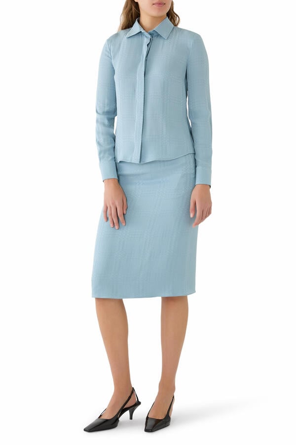 Interlocking G Silk Jacquard Shirt