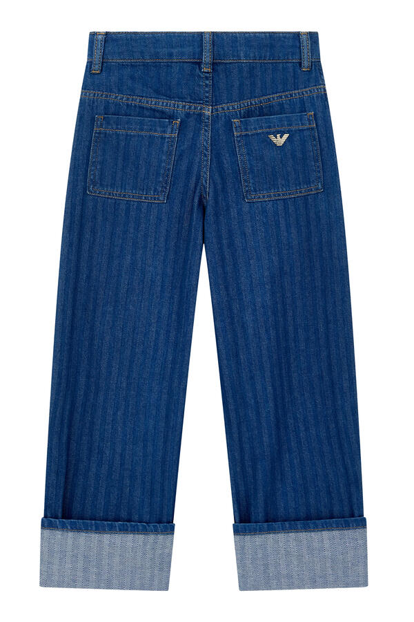 Kids Vertical Stripes Jeans 