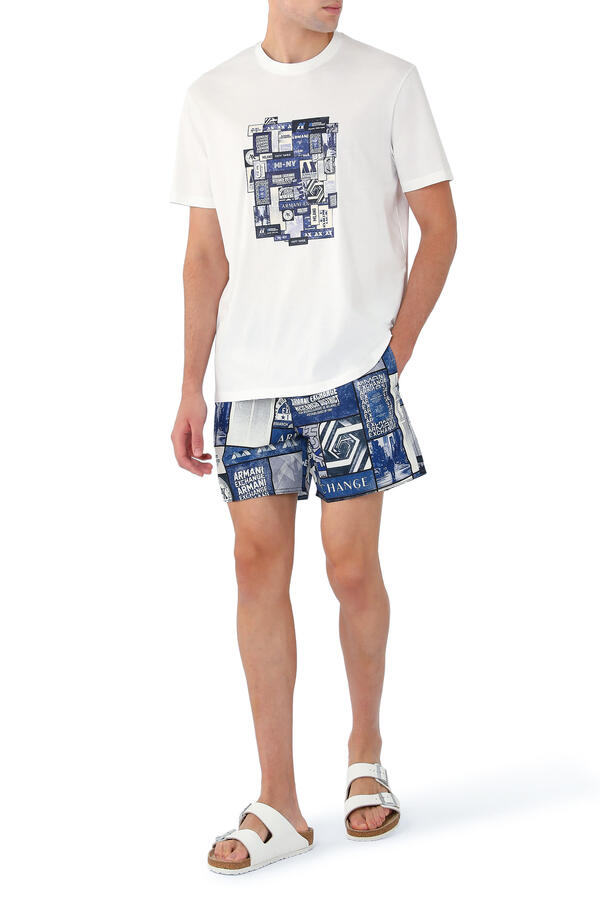 Logo Boxer Swim Trunks