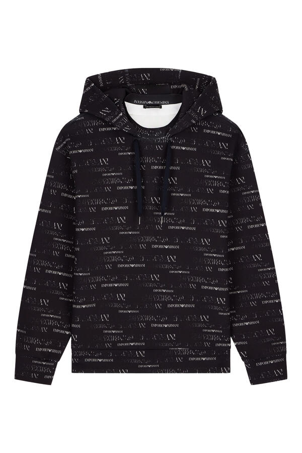 All-Over Logo Print Hoodie
