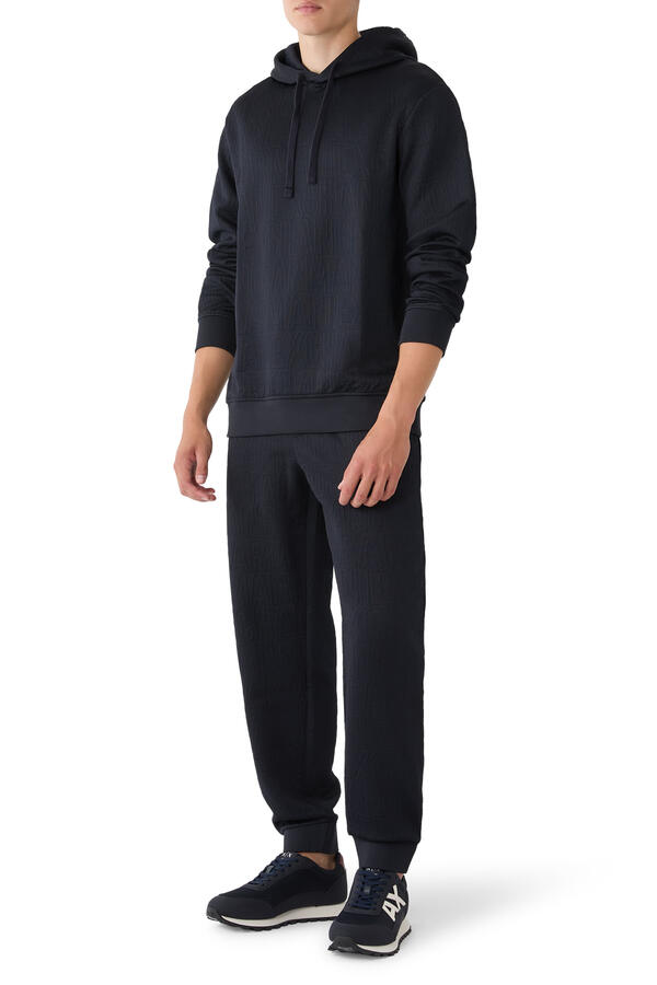 Allover Logo Hooded Sweatshirt