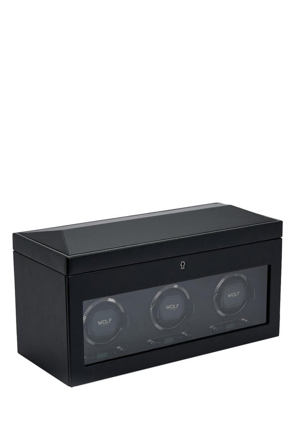 British Racing Triple Watch Winder with Storage 