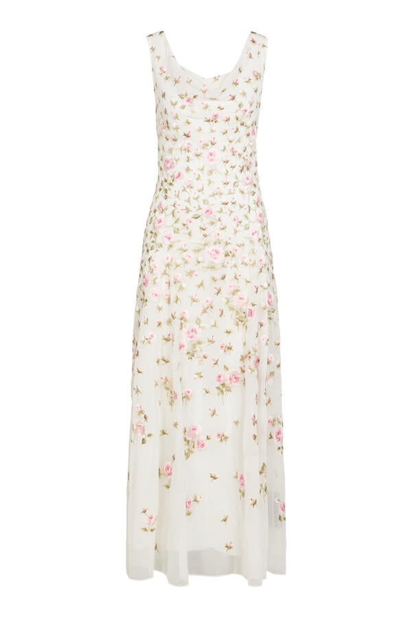 Rose Bloom Georgette Gown