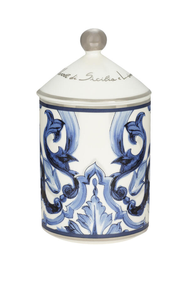 Sicilian Neroli & Lemon Blu Mediterraneo Foglie Candle with Lid