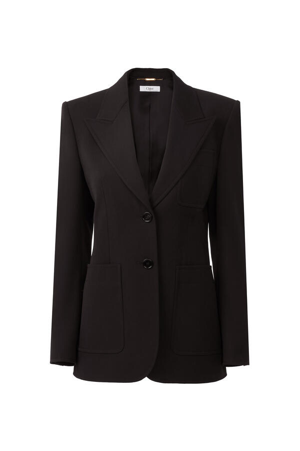 Single-Breasted Tailored Jacket