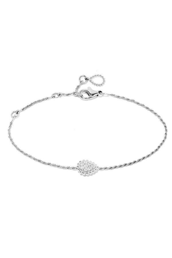 Serpent Bohème XS motif chain bracelet, Diamonds & White Gold