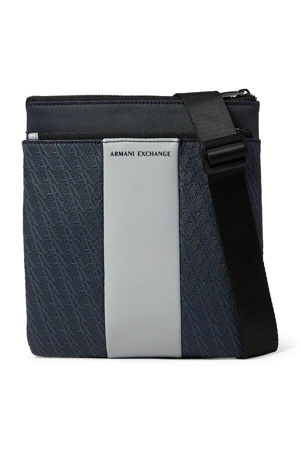 Logo Flat Crossbody Messenger Bag