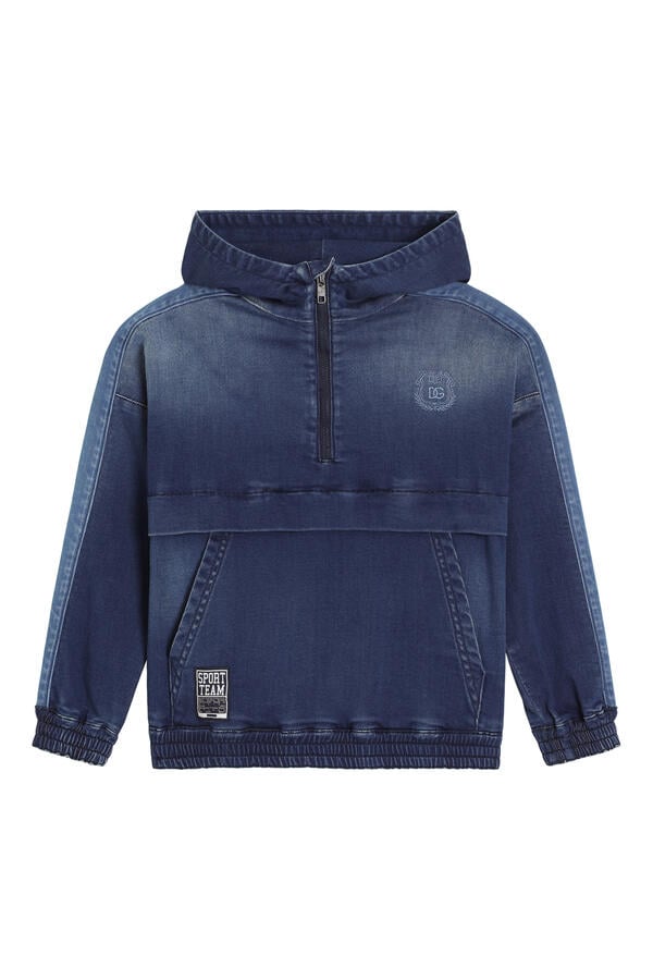 Kids Denim Hoodie