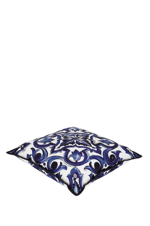 Blu Mediterraneo Small Canvas Cushion