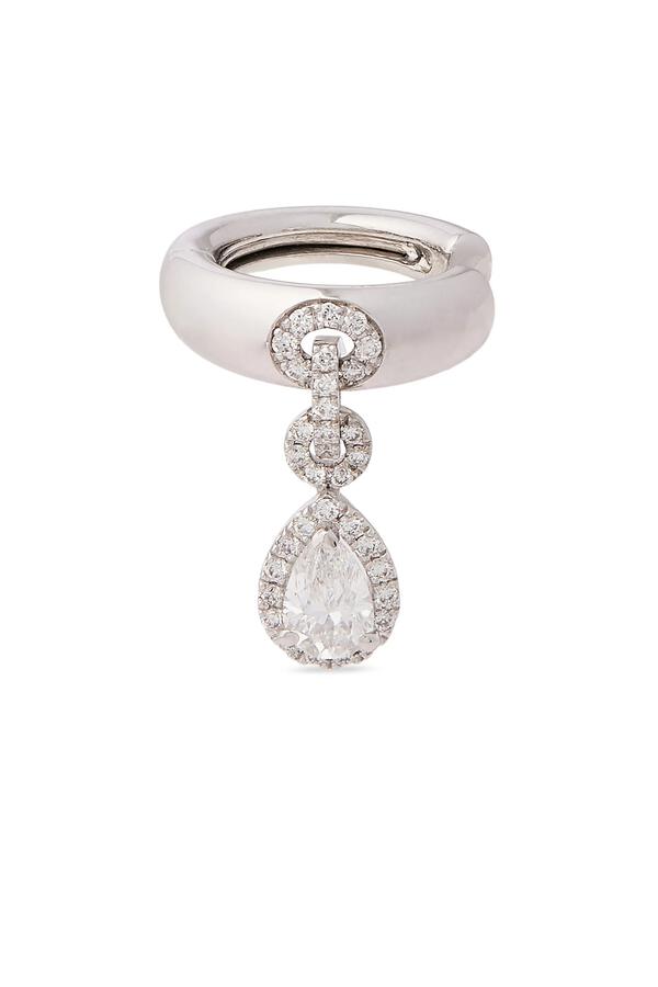 Chaines Ear Cuff, 18K White Gold & Diamonds