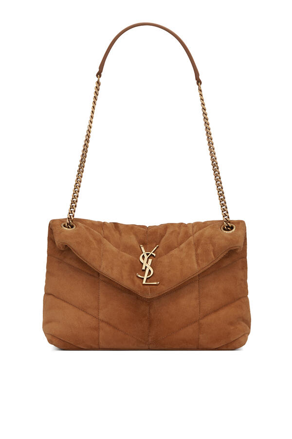 Puffer Small Bag in Suede 