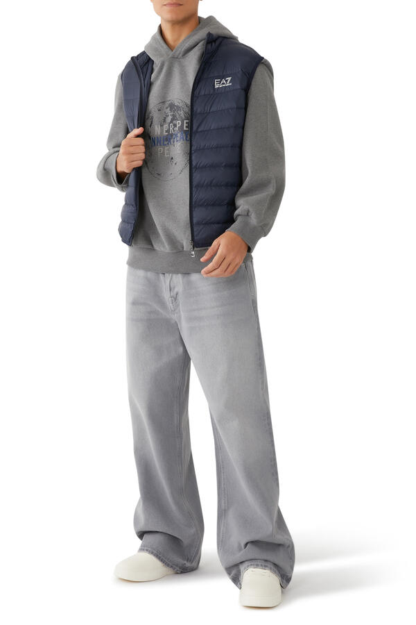 EA7 Logo Puffer Vest