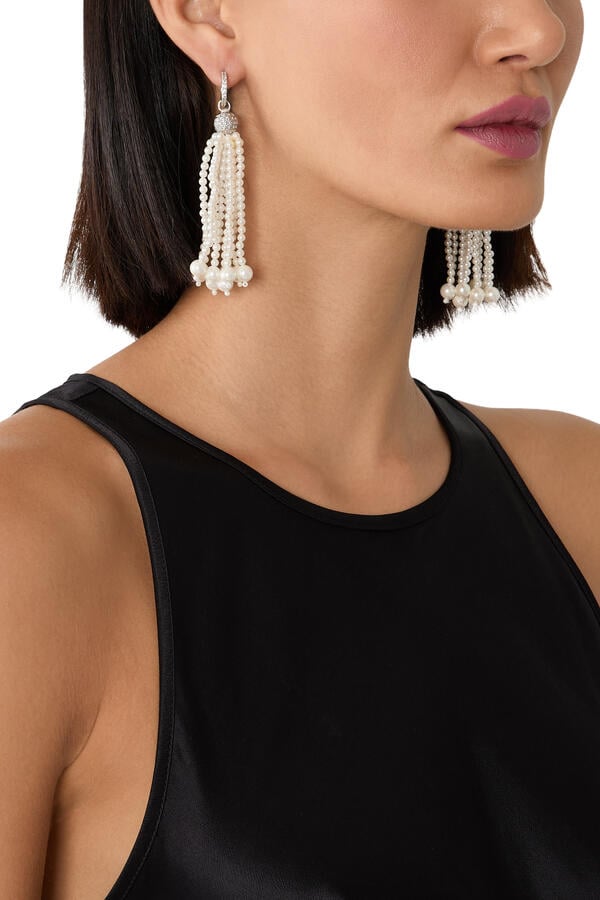 Selina Pearl Tassel Earrings