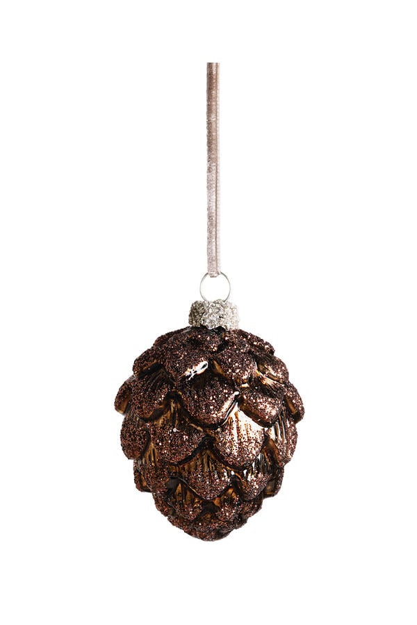 Glitter Pine Cone Decoration Ornament