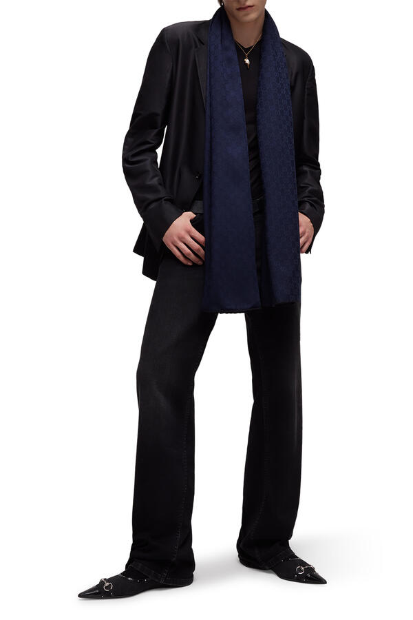 GG Wool Silk Jacquard Stole