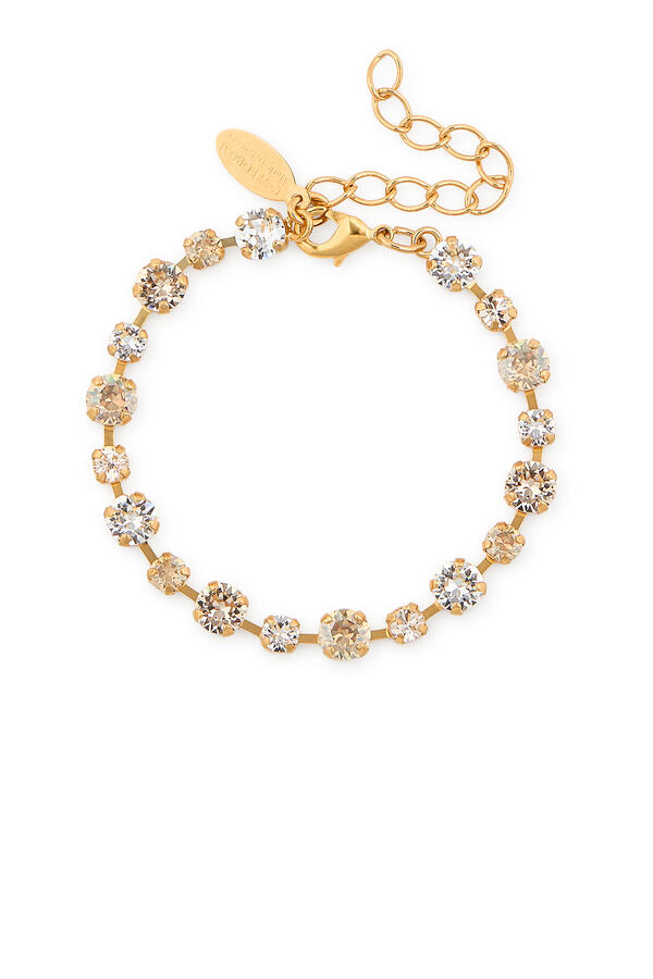 Summer Combo Calanthe Bracelet, 18K Gold-Plated Brass & Crystals