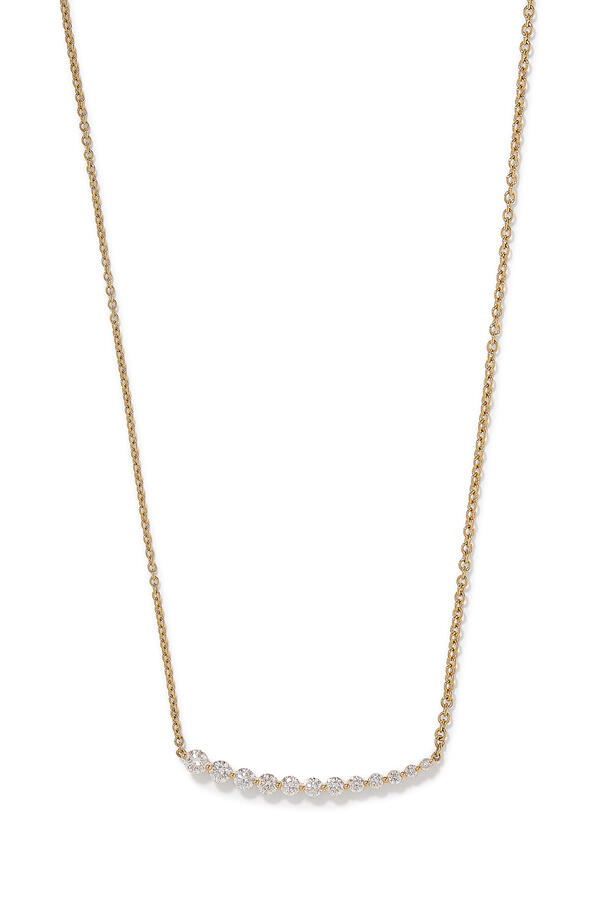 Graduated Diamond Necklace, 18K Yellow Gold & Diamonds