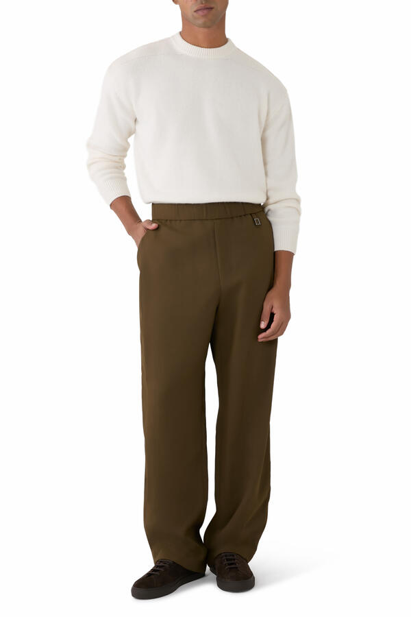 Cotton Logo Trousers