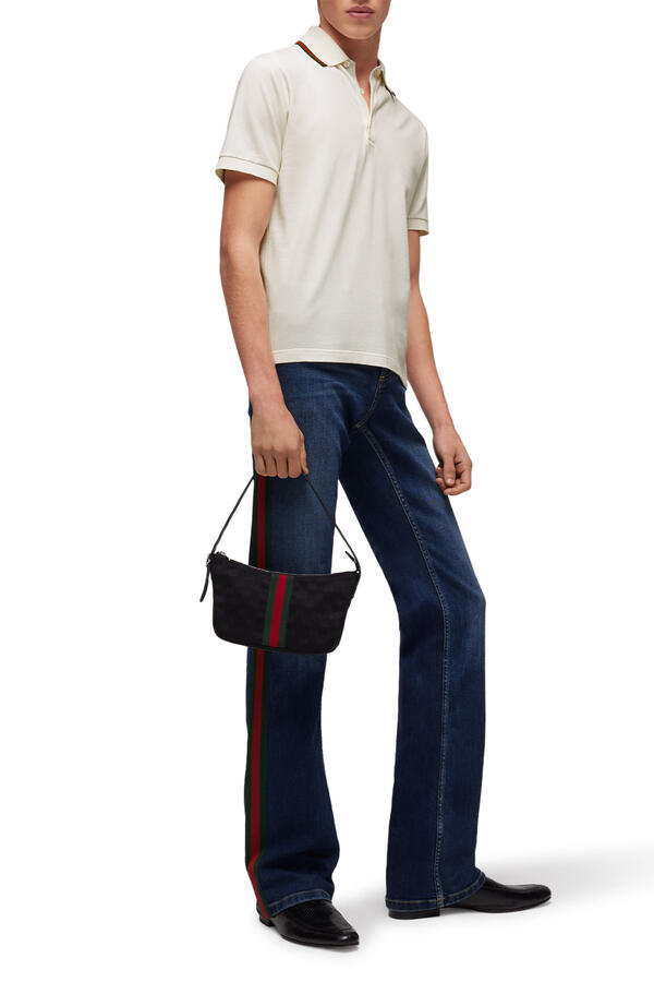 Cotton Jersey Piqué Polo Shirt