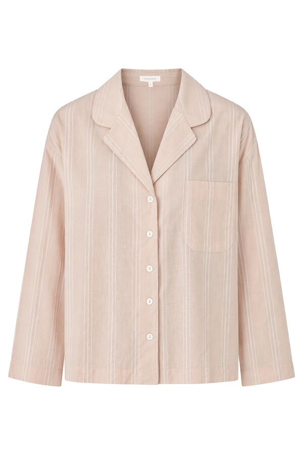 Textured Stripe Pyjama Shirt