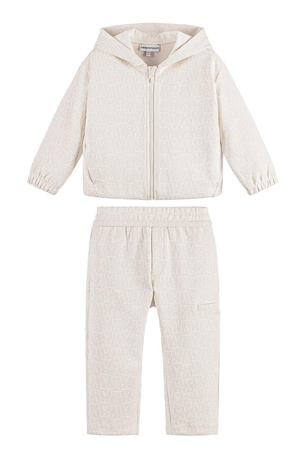 Kids Hooded Monogram Tracksuit