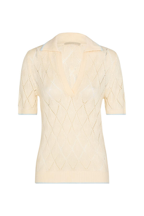 Zaylee Knitted Short Sleeved Polo