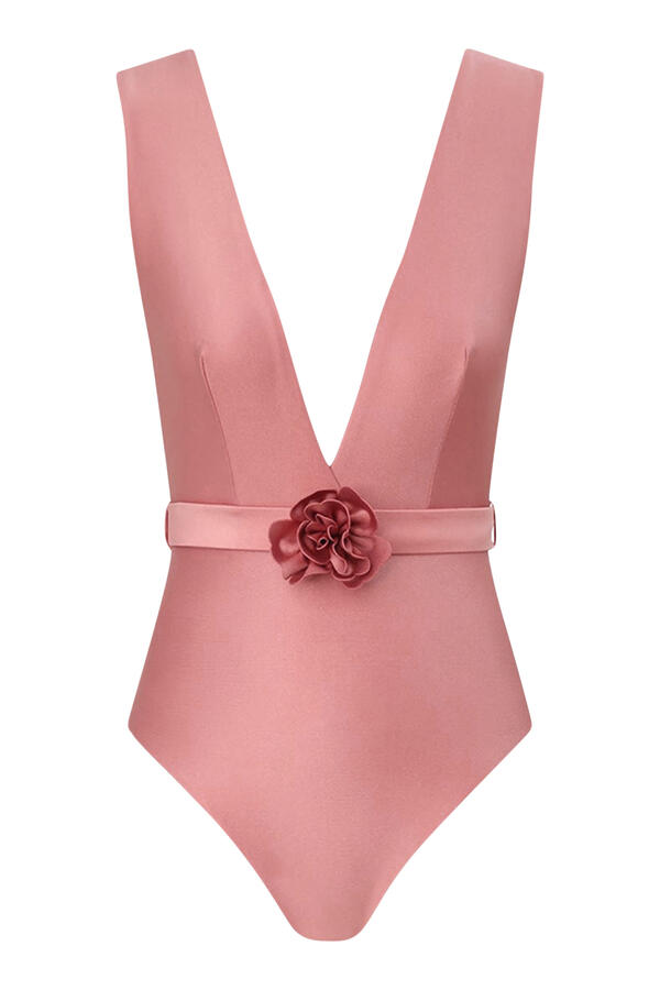 Lucky Plunge Flower One-Piece Swimsuit