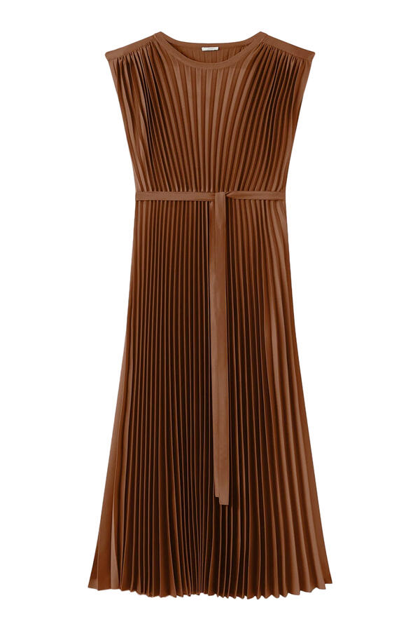  Volta Knit Weave Plissé Dress
