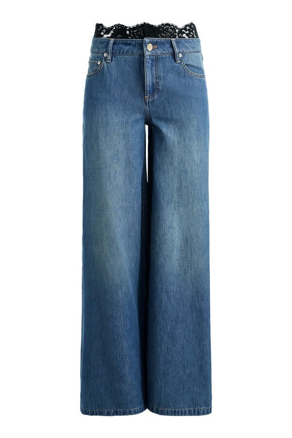 Ian Lace Trim Jeans