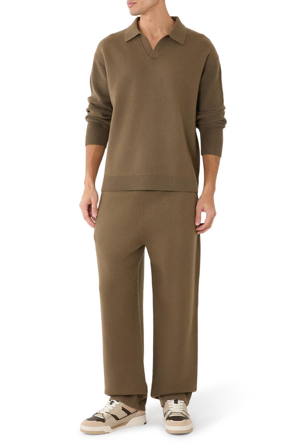 Boiled Wool Joggers 