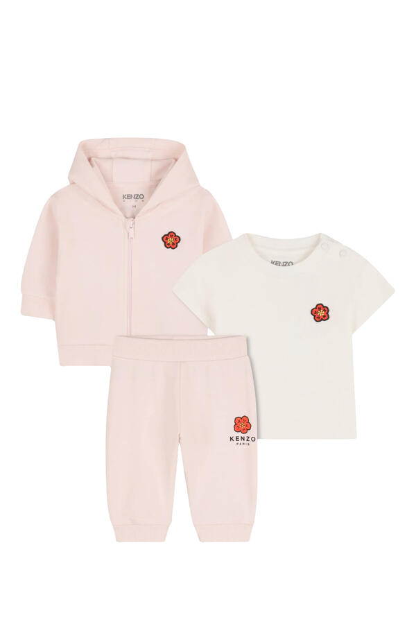 Kids Hooded Sweatshirt, T-Shirt & Trousers Set