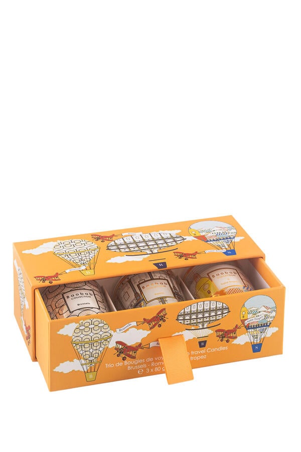 Trio Travel Candles My First Baobab Trio Bruxelles-Roma-A Saint-Tropez