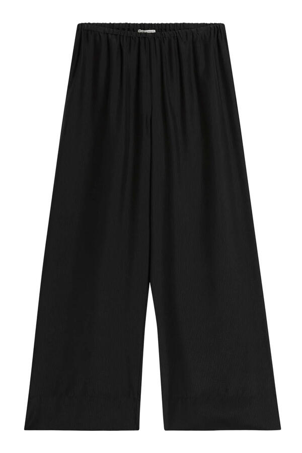 Silk Grid Relaxed Pants 
