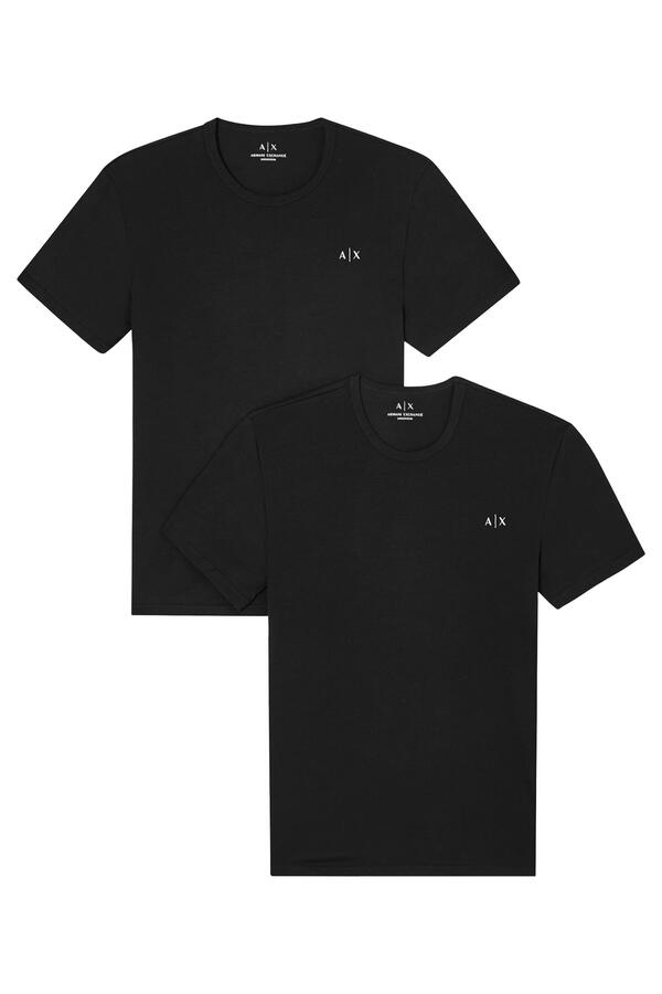 Logo Print Crew Neck T-Shirt, Pack of 2