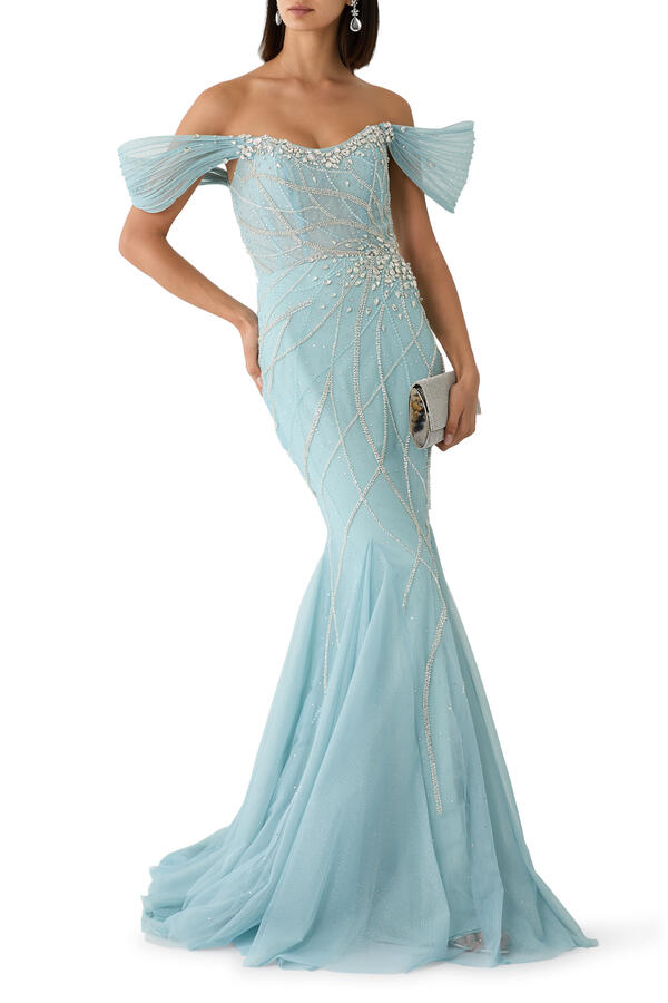  Off Shoulder Gown