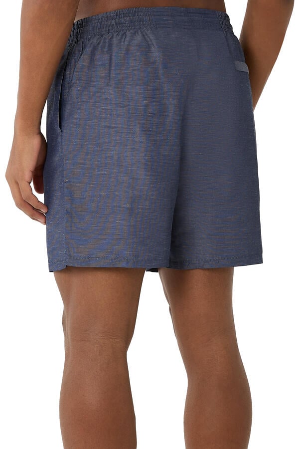  Linen Blend Swim Shorts