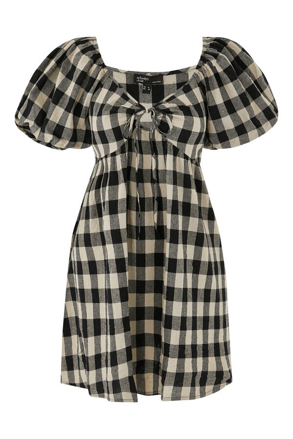 Joanna Gingham Mini Dress