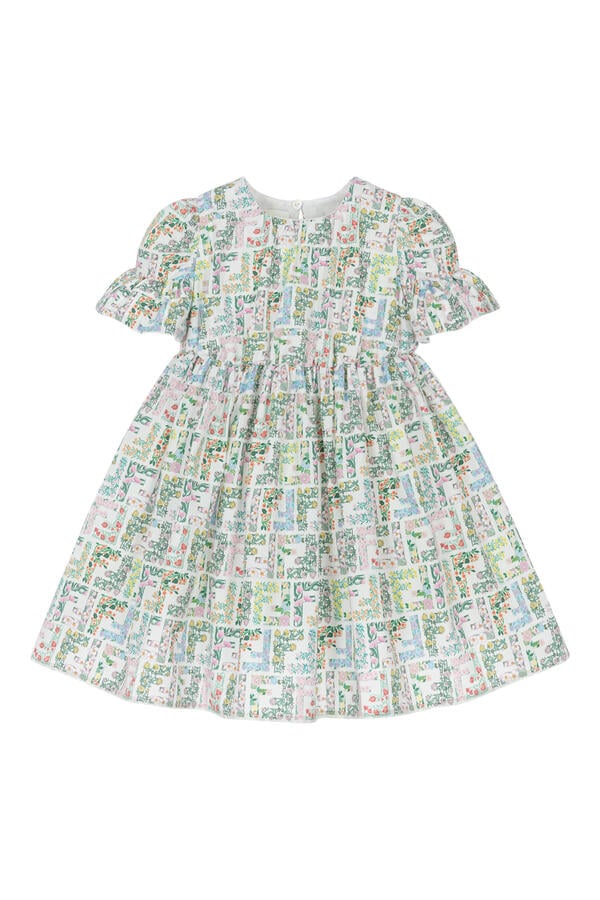 Kids FF Print Cotton Dress 