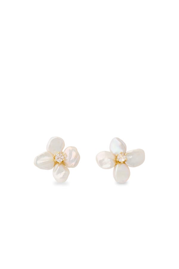 Flower Pearl Earrings