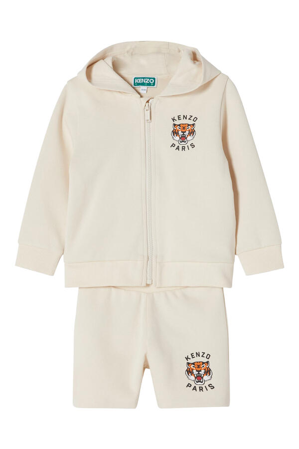 Kids  Tiger Logo Hoodie & Shorts Set