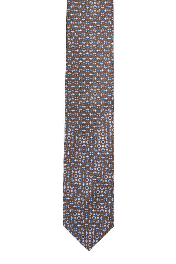 Medallion Printed Silk Tie