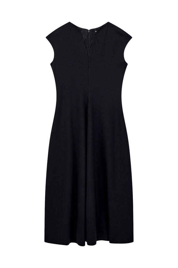 V-Neck Sleeveless A-Line Dress