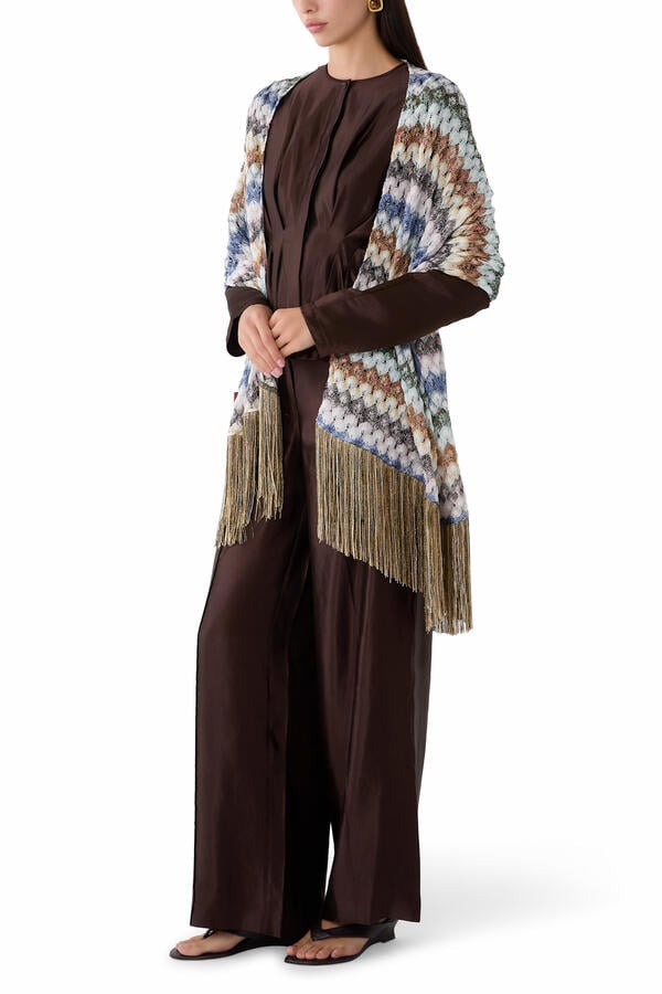  Lace Raschel Fringe Scarf 