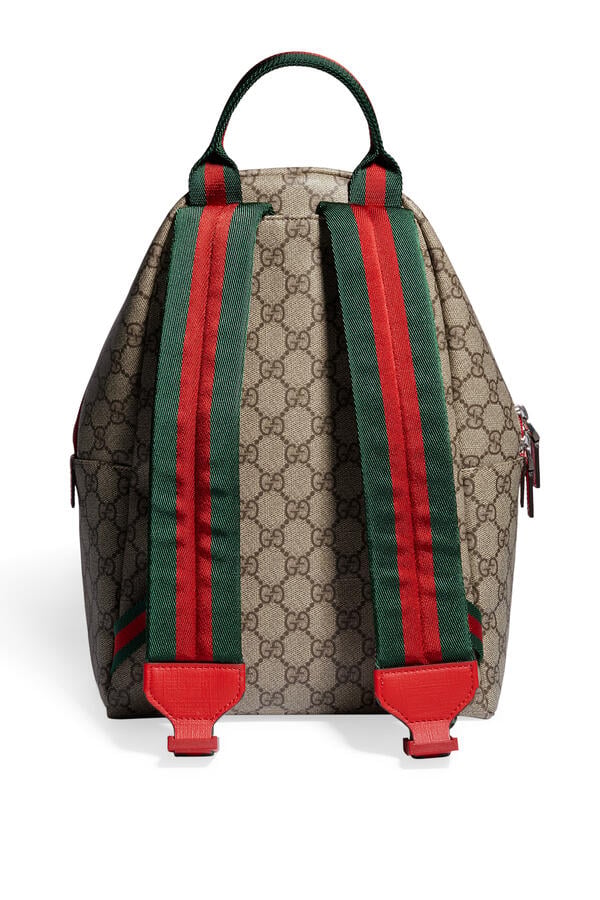 Kids GG Cat-Print Backpack